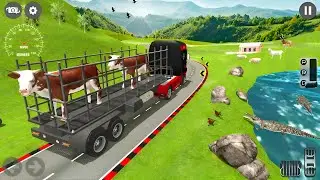 Farm Animals Transport Truck Driving - Pet Zoo Transporter Drive Simulator 3D - Android Gameplay HD