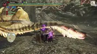Monster Hunter rise : Sunbreak Urgent Quest HR Hunt a Thunder Serpent Narwa