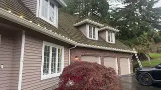 Christmas Light Installation on Cedar Shake Roof