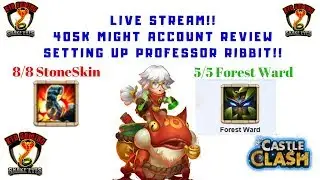 New Hero | Professor Ribbit | Setup | 405K Account Review | Enchantments | Traits | Castle Clash