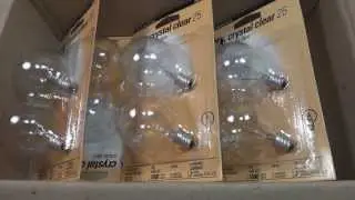 GE 25watt G16.5 Globe Incandescent Light Bulbs