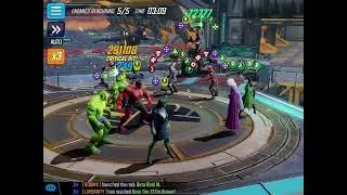 Gamma vs Darkhold, War test, Marvel Strike Force