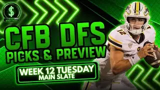 College Football MACtion Week 12 2025 Tuesday Slate DFS Picks and Preview - DraftKings CFB 11/11/25