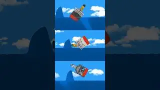 Different ships vs tsunami (4) #floatingsandbox