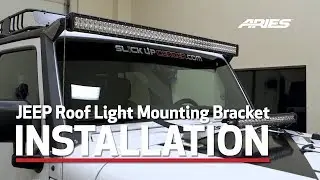 ARIES JEEP Install: Roof Light Mounting Bracket on a JEEP Wrangler Unlimited - 15911, 15914