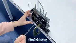Mxmoonant 3 Wheels Wire Stripping Tool Hand Crank Copper Wire Stripper Machine