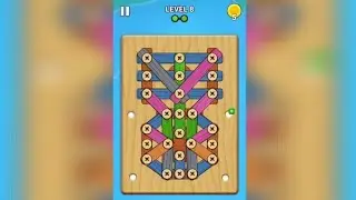 Wood Screw Puzzle Level 8 Walkthrough Solution
