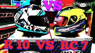 UNBOXING REVIEW TUTORIAL HELMET KYT R10 #3 AQUA BLUE VS KYT RC7 #14 YELLOW