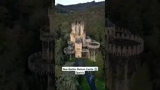 Secret Neo-Gothic Castle in SPAIN You NEED to See! 🏰✨#spaintravel #vizcaya #travelshorts