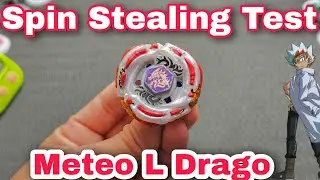 Meteo L Drago Beyblade Review And Spin Stealing Test | How much spin Steal