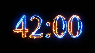 42 Minute Timer - 2520 seconds Timer - Clean & Simple [ELECTRIC]