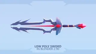 Creating Low Poly Fantasy SWORD | Blender Speed Modeling | Concept Art (BRAINCHILDART Armory #26)
