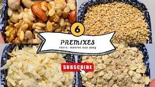 6 months Baby Foods | Baby Food Stage 1 Homemade Baby Food Recipes | 6 Powder mix| @ThatmessyBun 