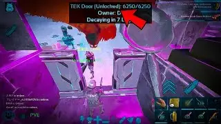 [ARK Mobile] He forgot to LOCK the door | Official Pvxc server raid and PvP👹