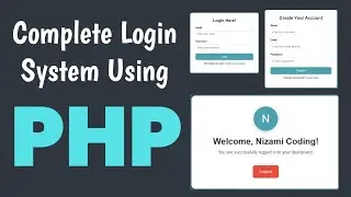 Complete Login System Using PHP & MySQL | Secure Authentication Tutorial | #nizamicoding #php 