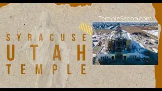 Syracuse Utah Temple on a summer day by drone