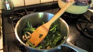 Cooking - oyster mushroom, cabbage and bean thread