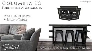 Columbia SC Riverfront Furnished Apartments: Sola Station CanalSide in the Vista