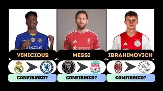 ALL LATEST WINTER TRANSFERS CONFIRMED & RUMOURS FT Vinicious, Messi, Ibrahimovich.