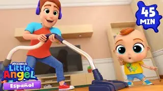 Todos ayudan a limpiar en la casa - Canciones Infantiles 🎵 Little Angel Espa&ntilde;ol