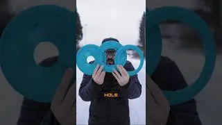 Throwing a disc with a bigger and bigger hole
