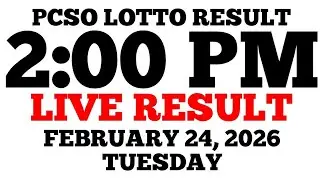 Lotto Result Today 2:00 PM Draw February 24, 2026 Tuesday PCSO LIVE Result