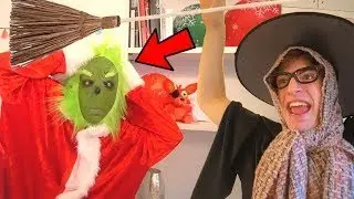 SCHERZO AL GRINCH MI VESTO DA BEFANA!!