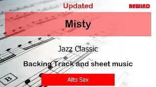 Misty V2 : Jazz Classic : Alto Sax Playalong Backing Track