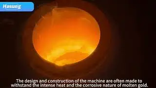 Transforming precious metals with the Hasung melting furnace! #Gold #Silver #JewelryMaking