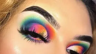 COLOURFUL CUT CREASE EYESHADOW TUTORIAL | Tia Shea