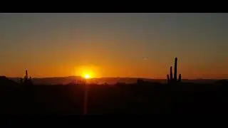 Arizona Sunrise over Mountains