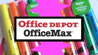 OFFICE DEPOT HAUL &hearts;︎ 10&cent; HIGHLIGHTERS!
