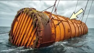 Straż przybrzeżna podniosła kontener z dna oceanu. W środku czekało coś strasznego!