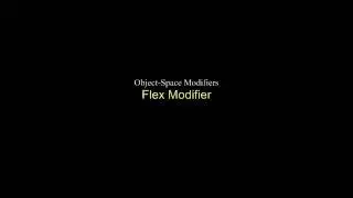 Tutorial 3dsMax -- Flex Modifier