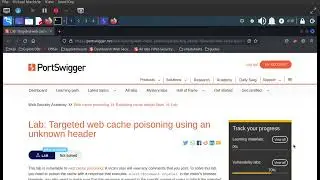 Targeted web cache poisoning using an unknown header