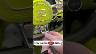 How to open Bugatti Chiron Airbag, how to open Bugatti Airbags #bugatti #chiron #airbag