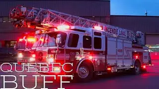 *EVERYBODY GOES* Laval Fire Department (SSIL) Station 9 dumping the house to a fire call in Vimont.