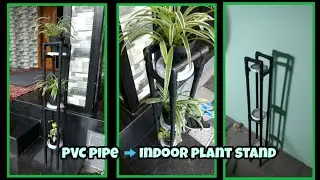 PVC pipe to indoor plant stand | DIY garden idea