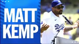 Matt Kemp retired as a member of the Dodgers (Highlights from the ceremony & hear Kemp in the booth)