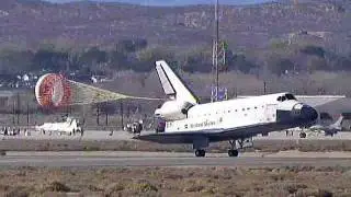 Space Shuttle Endeavour Landing at Edwards Concluding STS-126