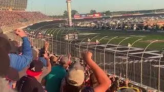 Final Lap Crash Atlanta Motor Speedway Fan View From Grandstands 2022! #nascar #crash #atlanta