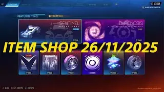 Rocket League item shop today 26/11/2025 - BLACK CHRONOSIS & LIME FUNGI FOREST