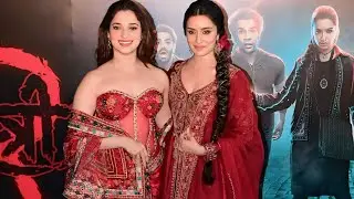 Tamannah Bhatia And Shraddha Kapoor Present For The First Song Launch From Stree 2