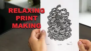Relaxing Printmaking Process