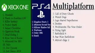 XB1 & PS4 Game Lineup Update - 