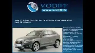 VODIFF : AUDI OCCASION ALSACE : AUDI Q3 2 0 TDI QUATTRO 177 CV S TRONIC S LINE