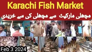 How to buy Fish from Pakistan's Biggest Fish Market Karachi Fishery |Fruit Sabzi Fish Market karachi