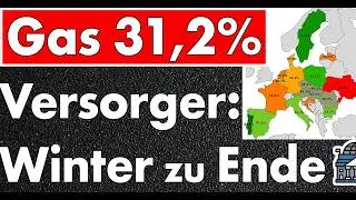 Gasspeicher fällt auf 31,25% - Lage ist kritisch - Versorger rechnen nicht mehr mit Kälte!