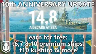 Amazing Update Celebrating 10 Years of World of Warships!