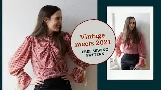 Sew this Vintage blouse ✂️ | Free sewing pattern & tutorial 💖